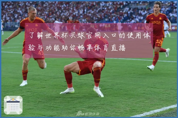 了解世界杯买球官网入口的使用体验与功能助你畅享体育直播