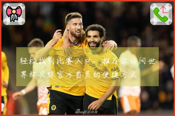 轻松找到比赛入口，推荐你访问世界杯买球官方首页的便捷方式